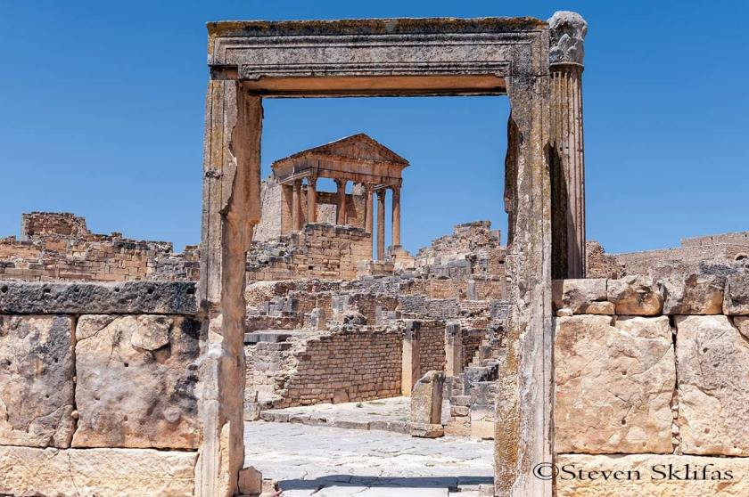 Doorway. Dar el-Achab. Dougga. Tunisia.