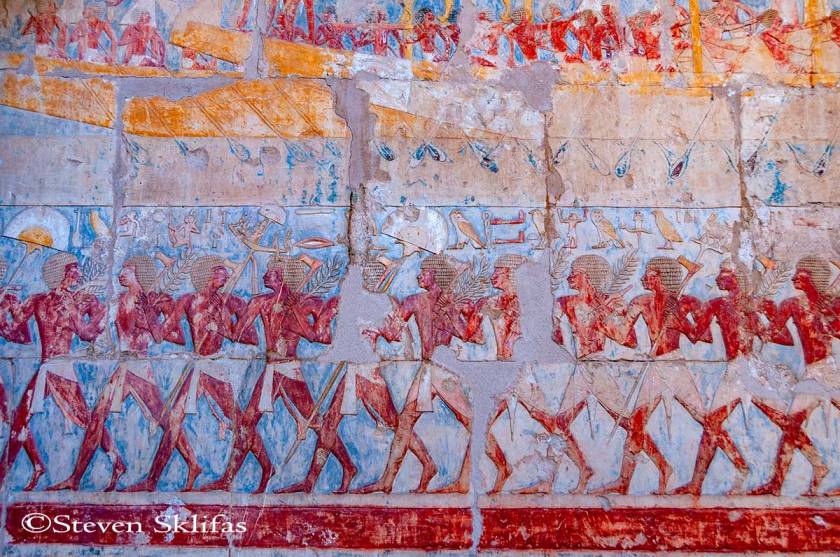 Relief. Temple of Queen Hatshepsut. Egypt.