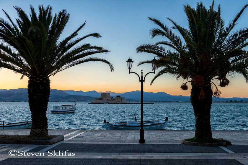 Bourtzi Fortress. Nafplio. Peloponnese. Greece.