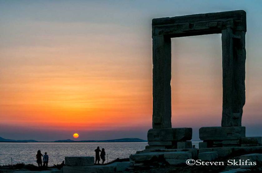 Temple of Apollo. Naxos. Cyclades. Greece.