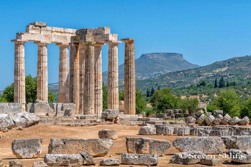 Temple of Zeus. Nemea. Peloponnese. Greece.