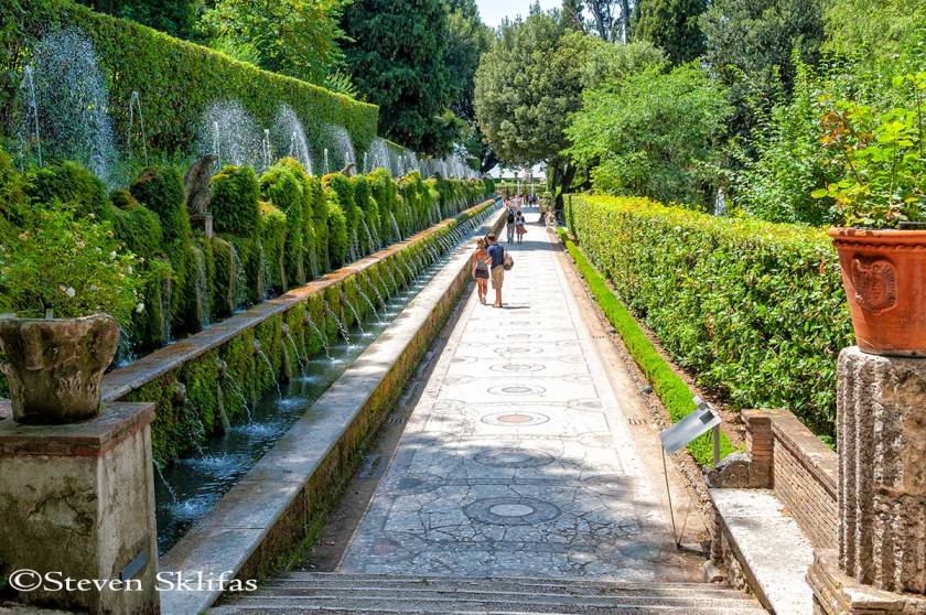 Hundred Fountains. Villa d Este. Tivoli. Italy.